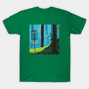 Disc Golf in a Wooded Forest T-Shirt